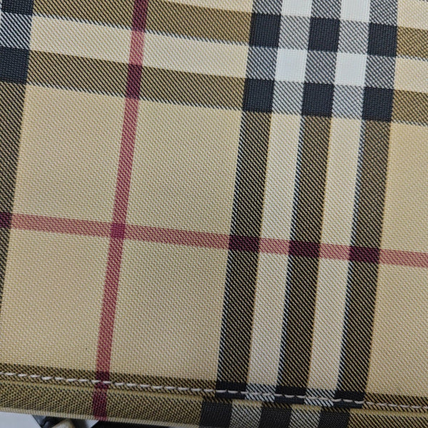 Coated Canvas Shoulder Bag Brown