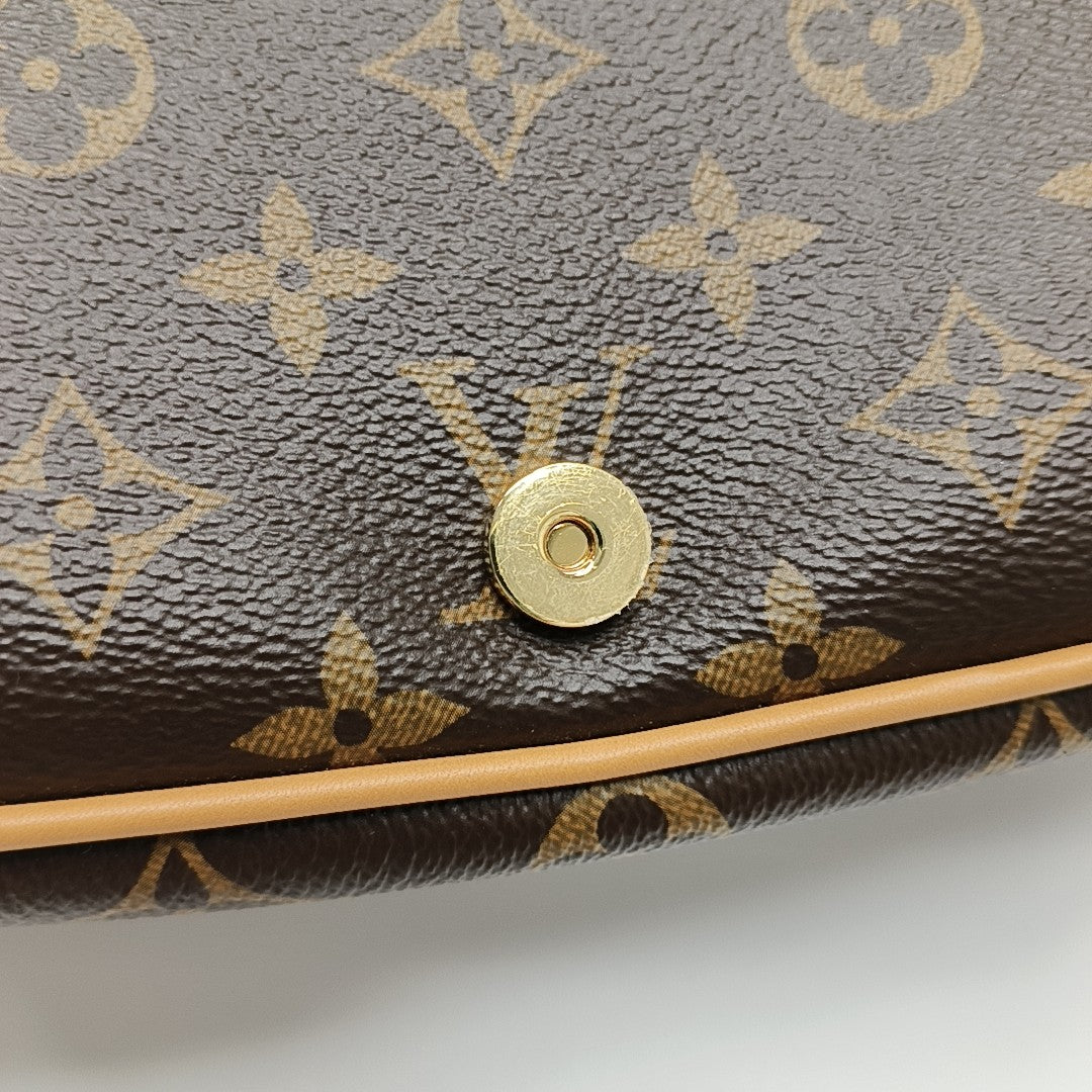 DIANE Monogram Coated Canvas Brown