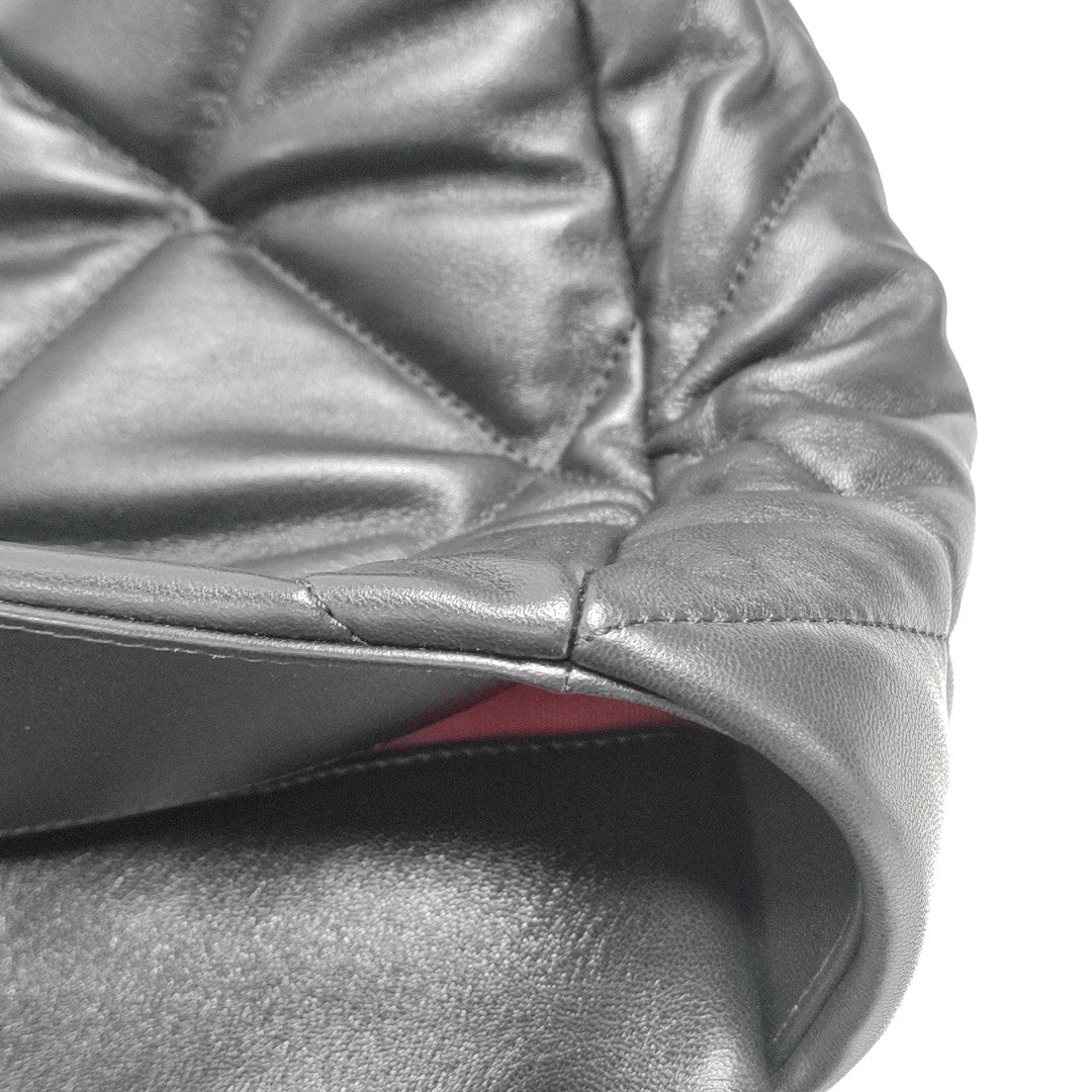 CHANEL 19 Maxi Quilted Lambskin Black