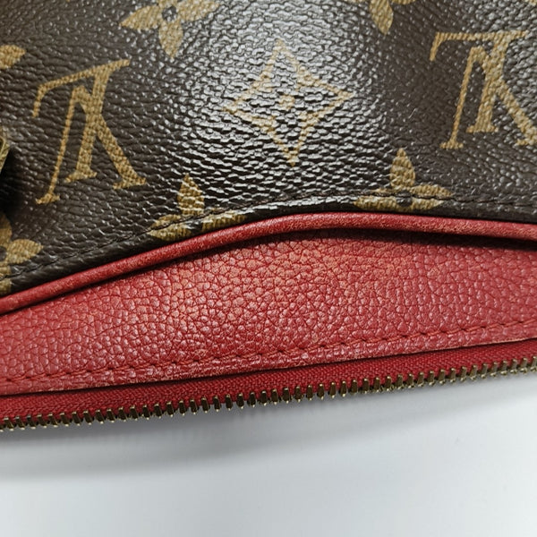 PALLAS MM Monogram Coated Canvas Brown