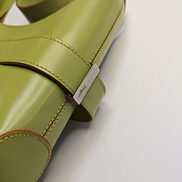 Clasp Hobo Calfskin Green