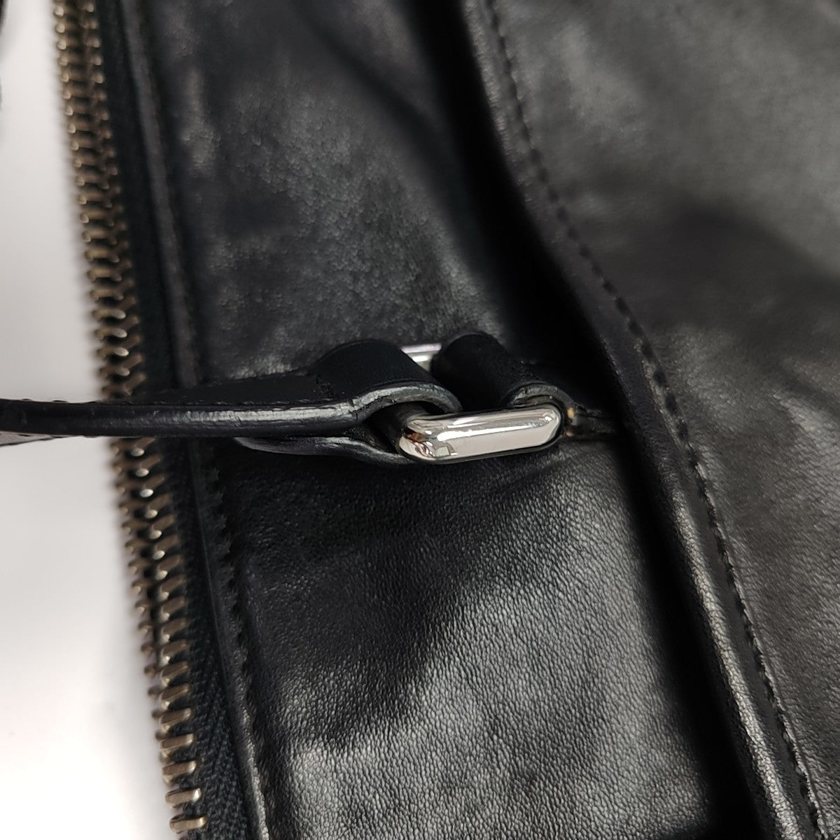 Lambskin Top Handle Bag Black