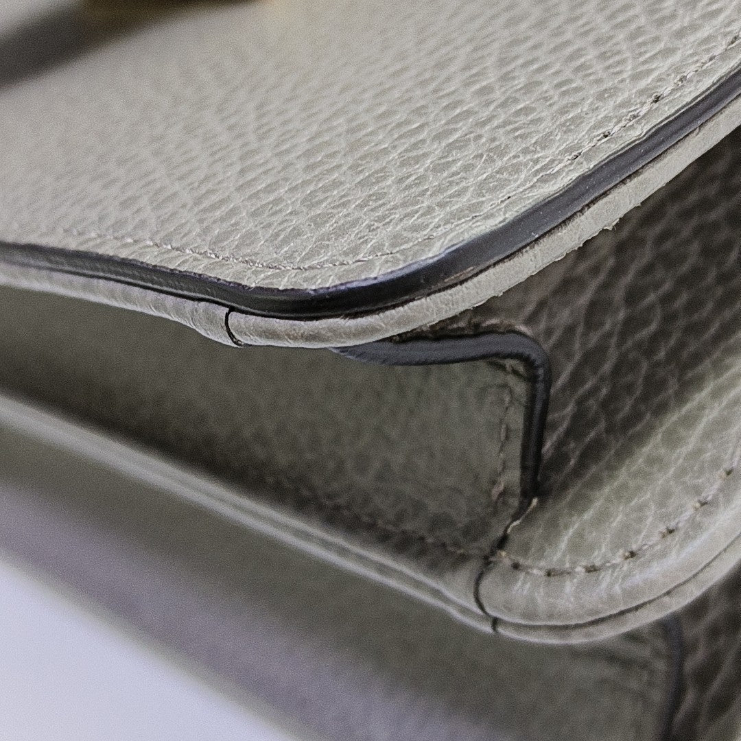 Authenticated pre-owned  Interlocking G Small Calfskin Grey - Shoulder Bag at Looply