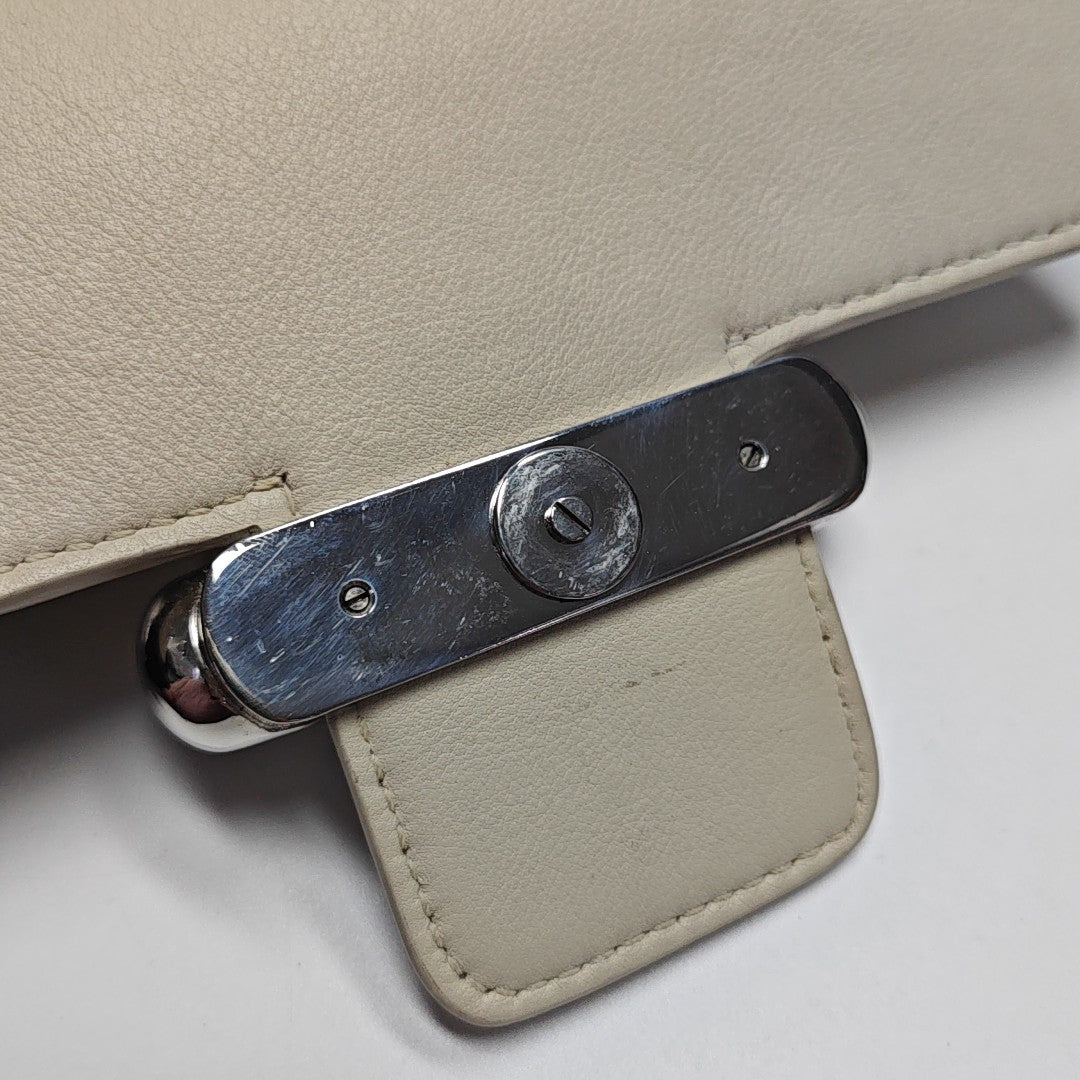 Calfskin Crossbody Bag Beige