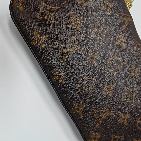 FÉLICIE Monogram Lona Revestida Marrón