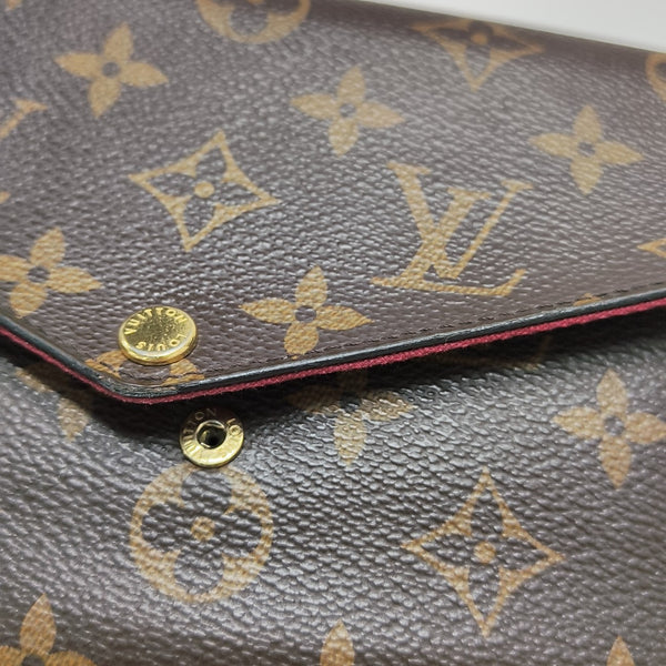 FÉLICIE Monogram Coated Canvas Brown