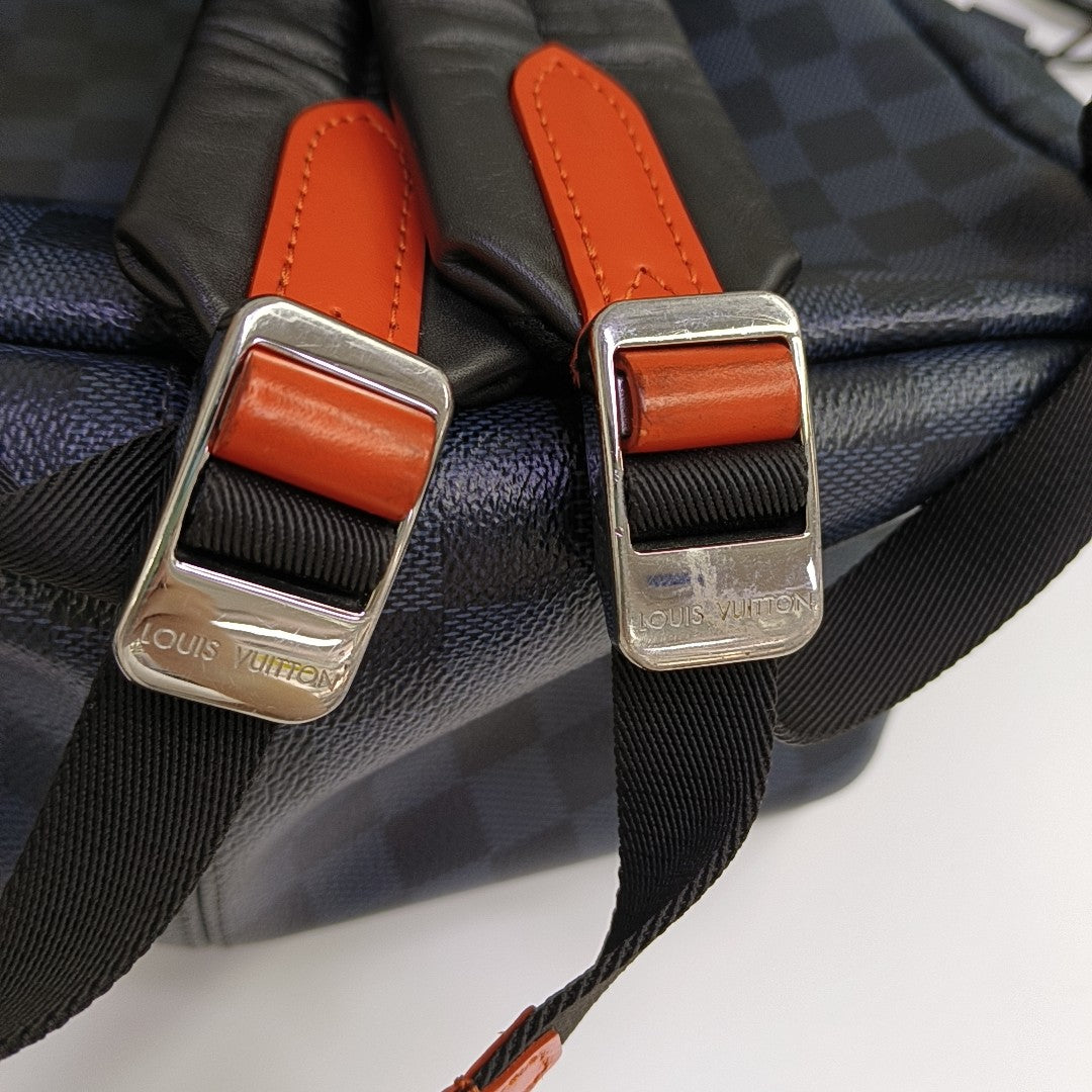DISCOVERY Damier Coated Canvas Blue