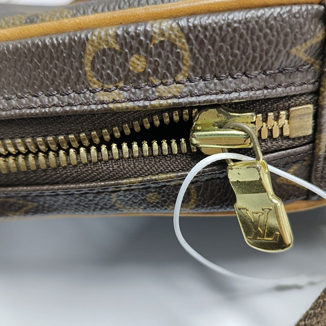GANGE Monogram Coated Canvas Brown