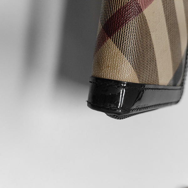 Coated Canvas Wallet Beige