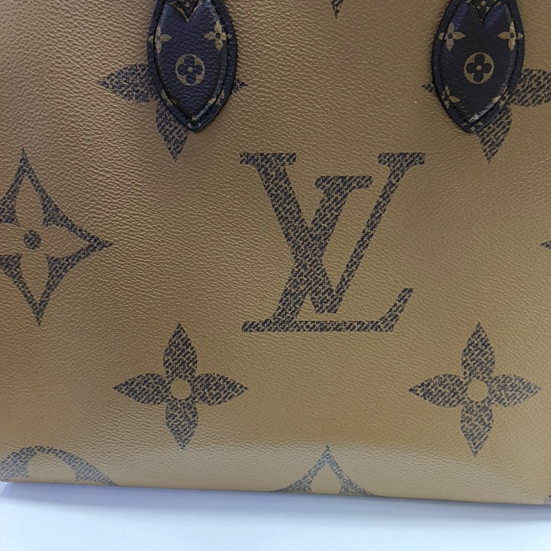 ONTHEGO MM Monogram Coated Canvas Brown