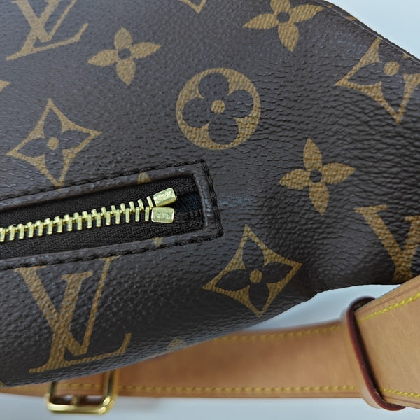 BUMBAG Monogram Coated Canvas Brown