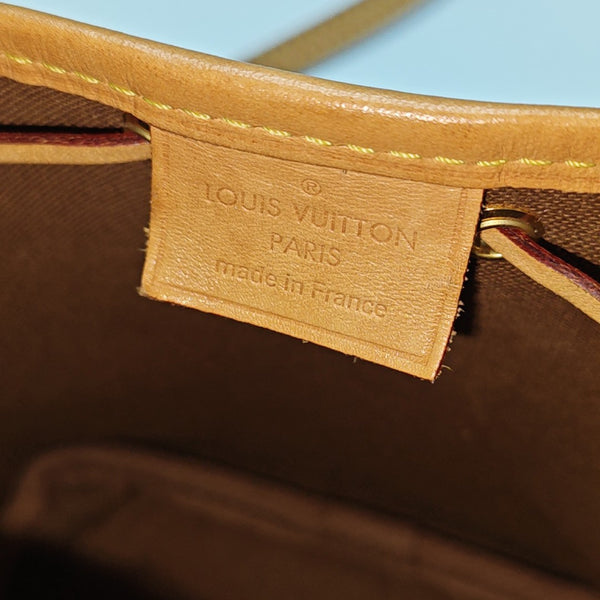 NÉONOÉ Nano Monogram Coated Canvas Brown