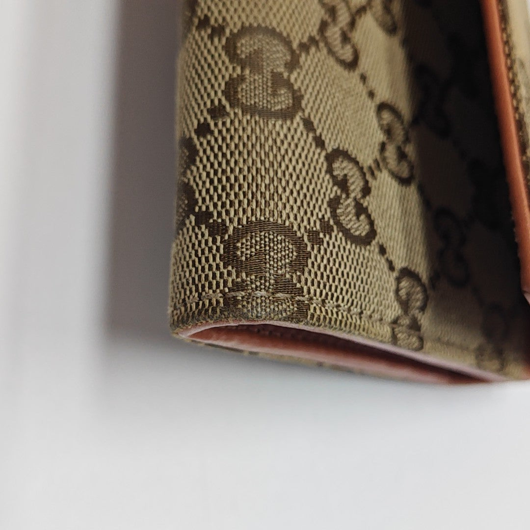 Monogram Canvas Wallet Brown