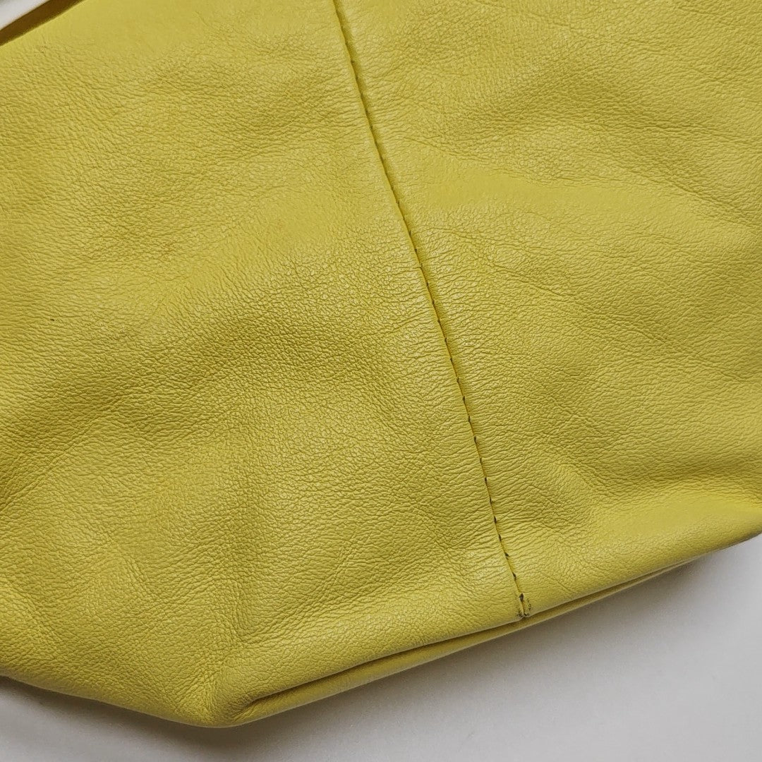 Double Knot Mini Calfskin Yellow