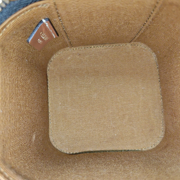 Coated Canvas Shoulder Bag Black