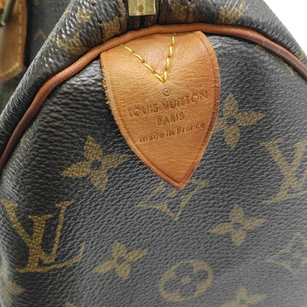 SPEEDY 25 Monogram Coated Canvas Brown
