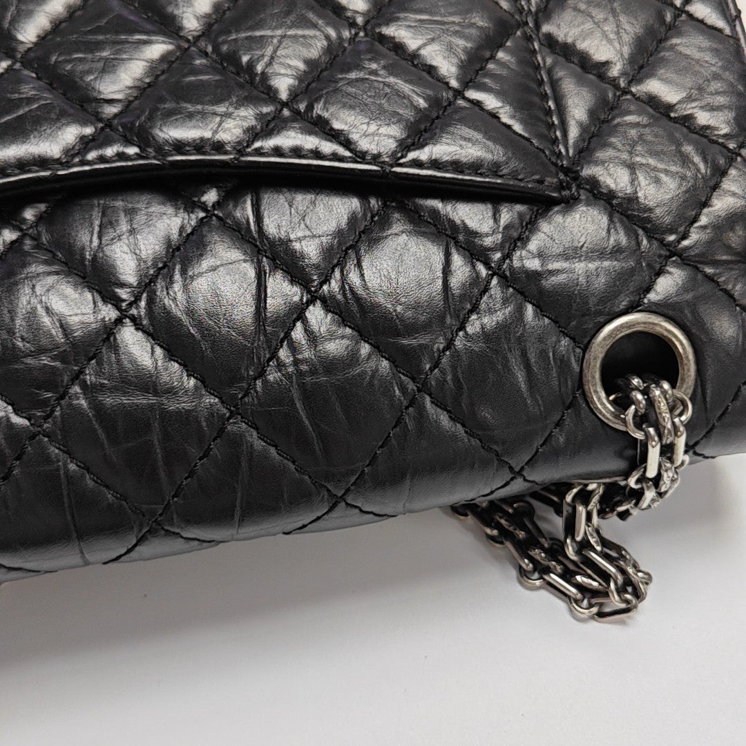 2.55 225 Quilted Calfskin Black