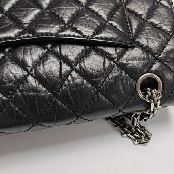 2.55 225 Quilted Calfskin Black