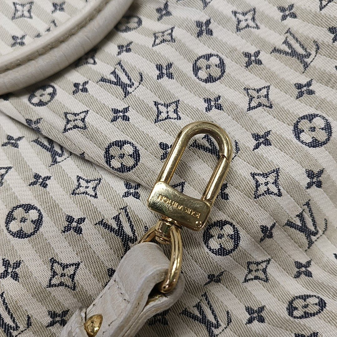 CROISETTE SAC MARINA Monogram Canvas White