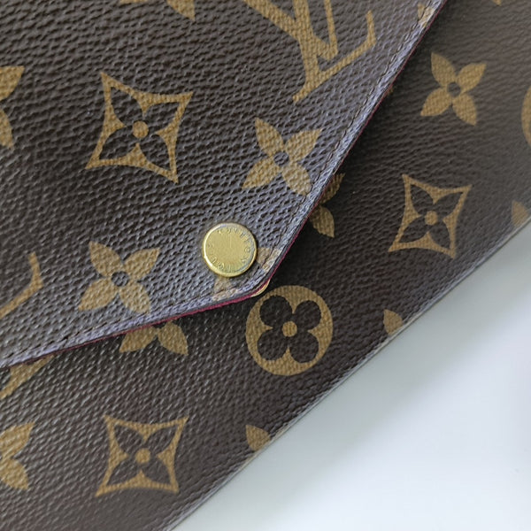 FÉLICIE Monogram Coated Canvas Brown
