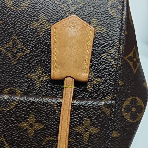 CLUNY PM Monogram Coated Canvas Brown