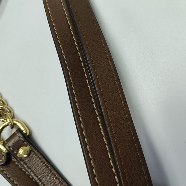 Padlock Medium Monogram Coated Canvas Beige