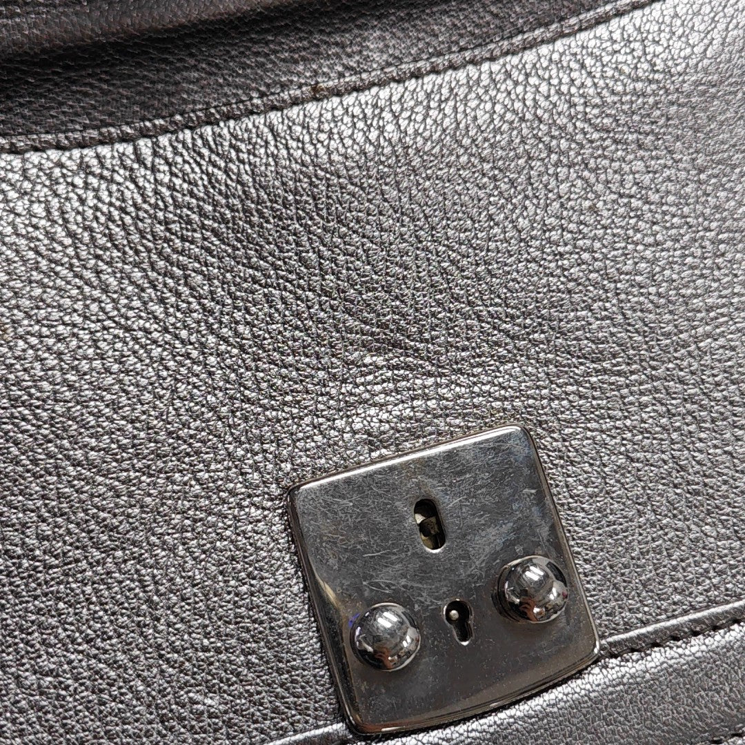 Miu Confidential Calfskin Silver