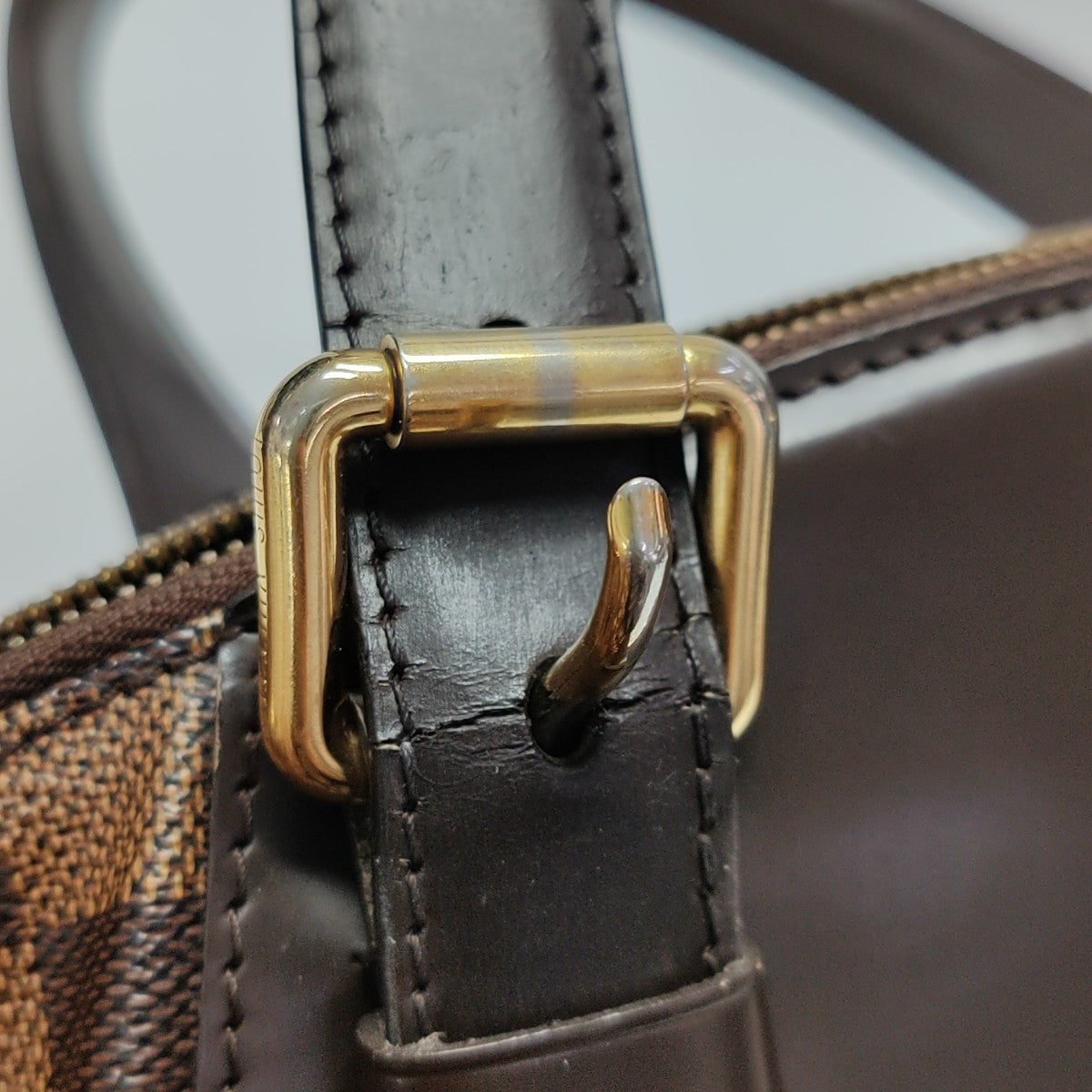 VERONA MM Damier Ebene Coated Canvas Brown