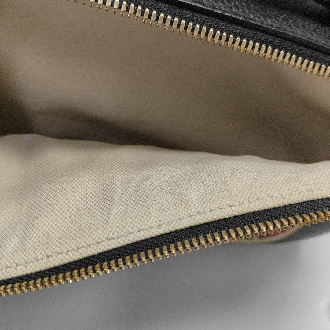 Calfskin Shoulder Bag Black