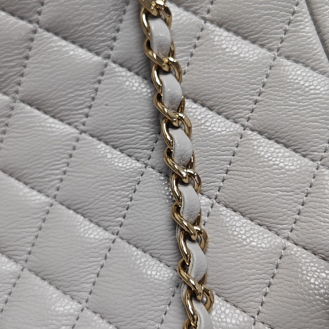 DUMA Quilted Grained Calfskin Gray