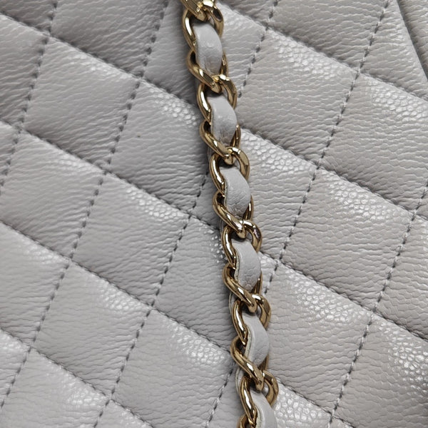 DUMA Quilted Grained Calfskin Gray