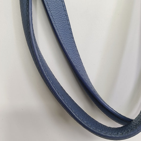 Calfskin Tote Bag Large Blue