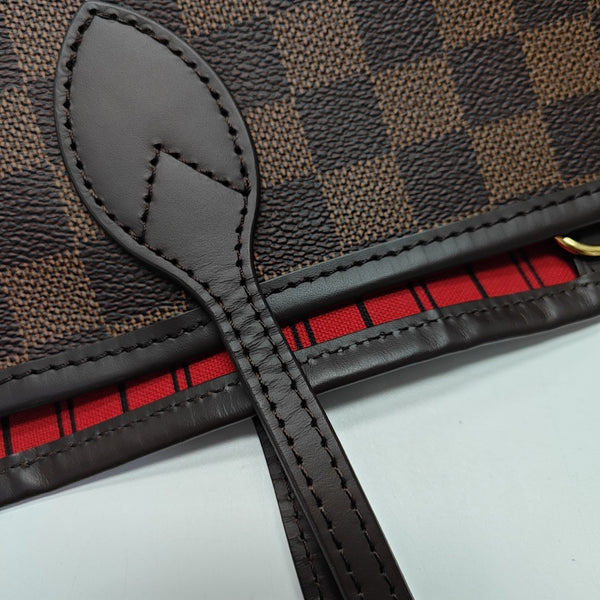 NEVERFULL GM Damier Ebene Coated Canvas Brown