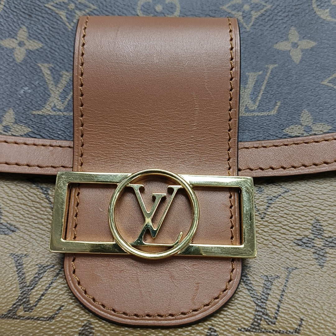 DAUPHINE MM Monogram Coated Canvas Brown
