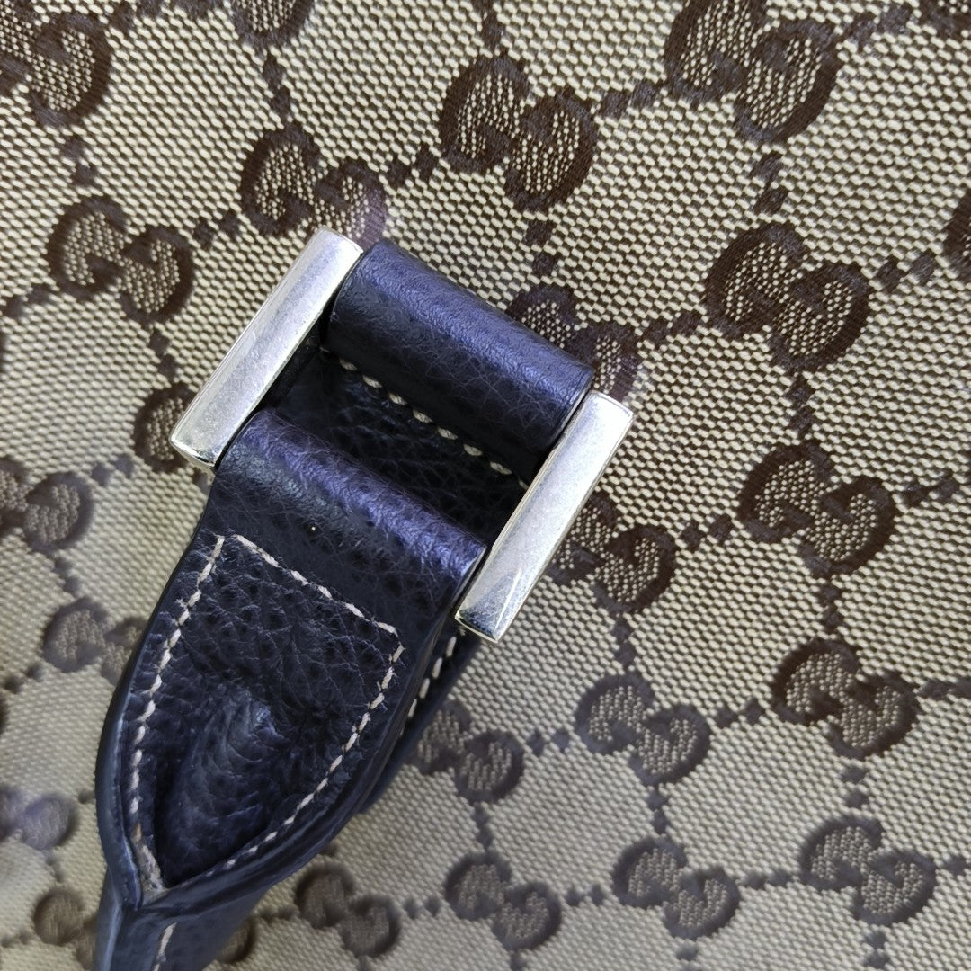 Monogram Coated Canvas Shoulder Bag Beige
