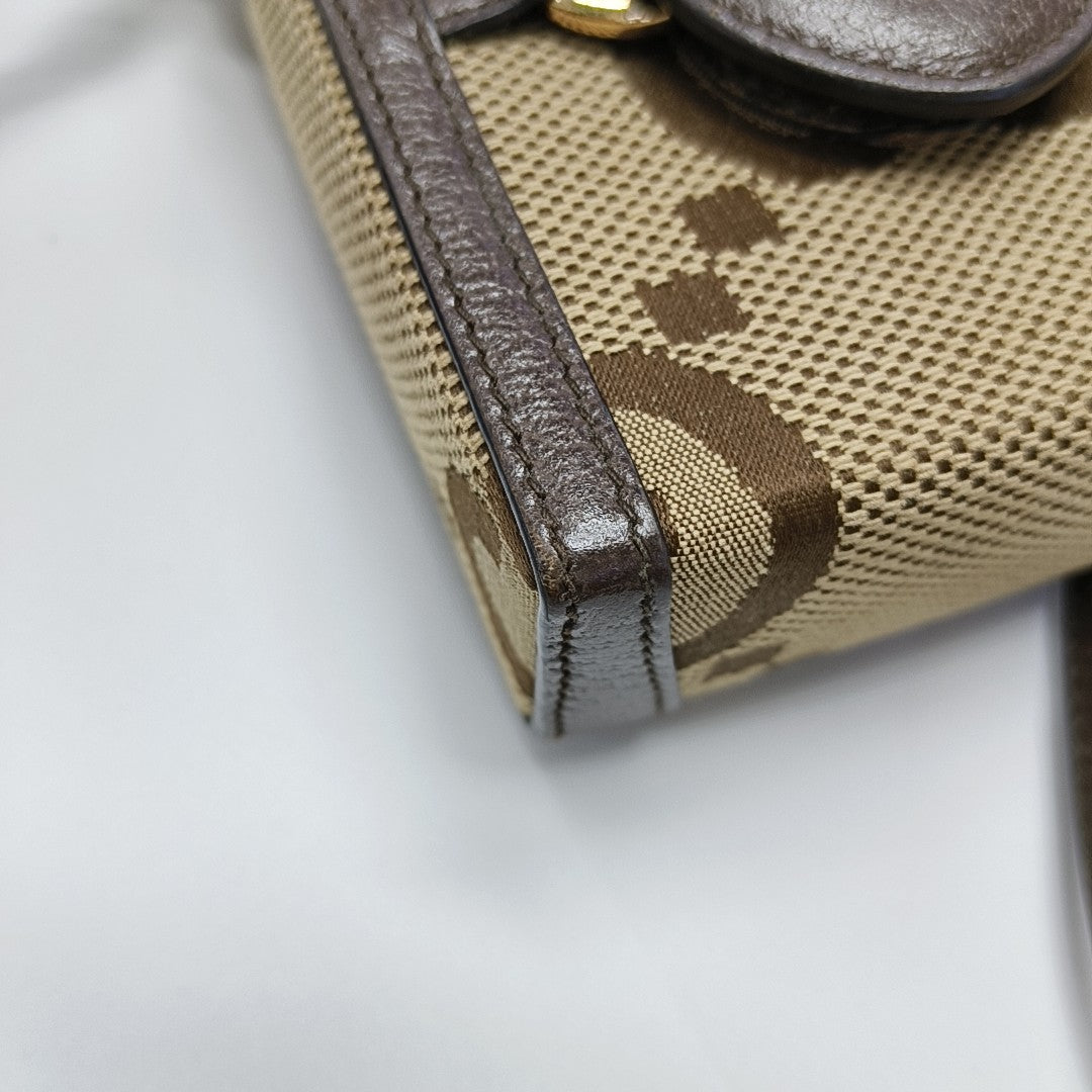 Horsebit 1955 Mini Monogram Canvas Beige