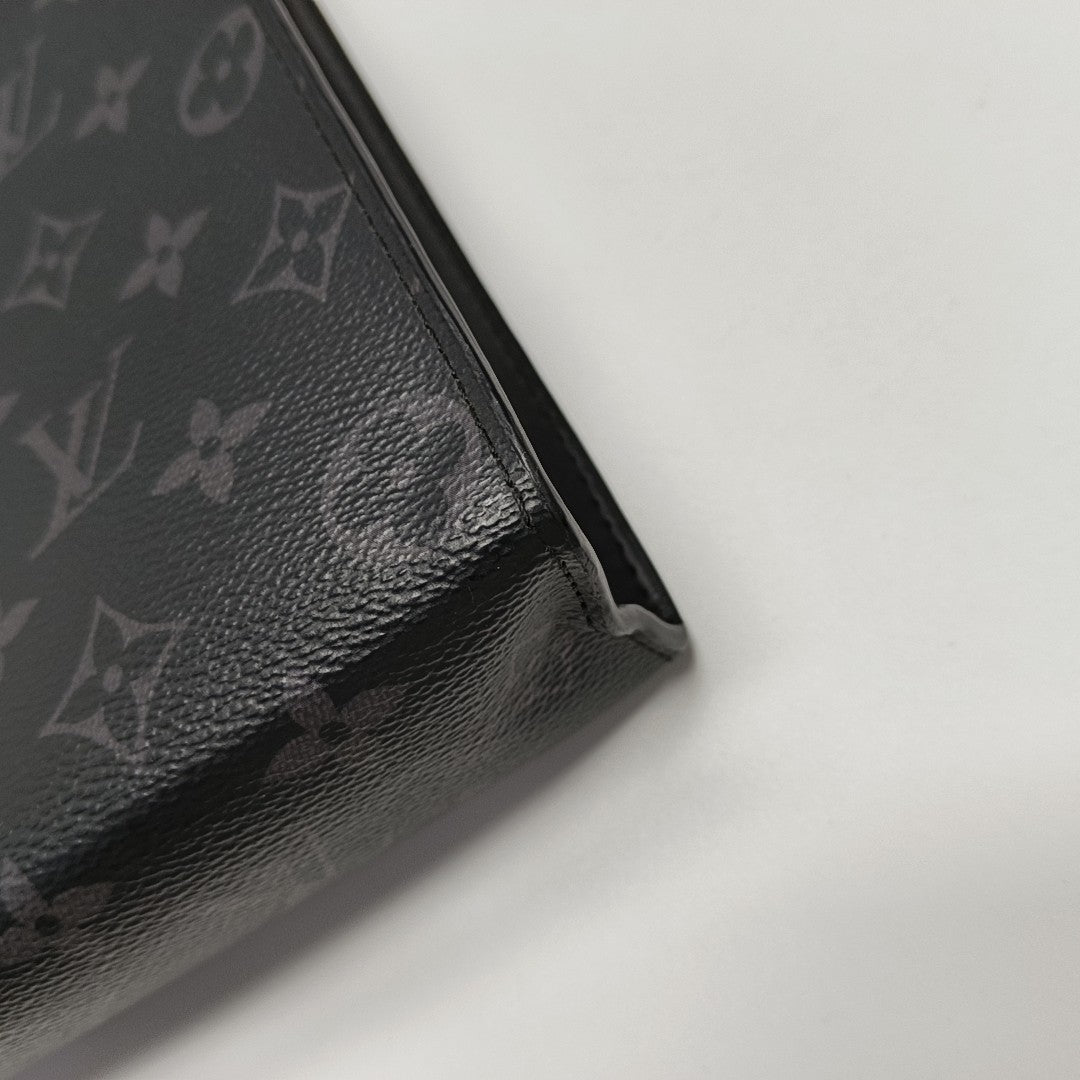Pochette Voyag MM Monogram Coated Canvas Black
