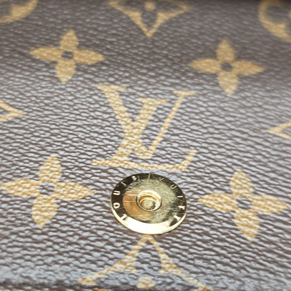 Lily Monogram Coated Canvas Brown