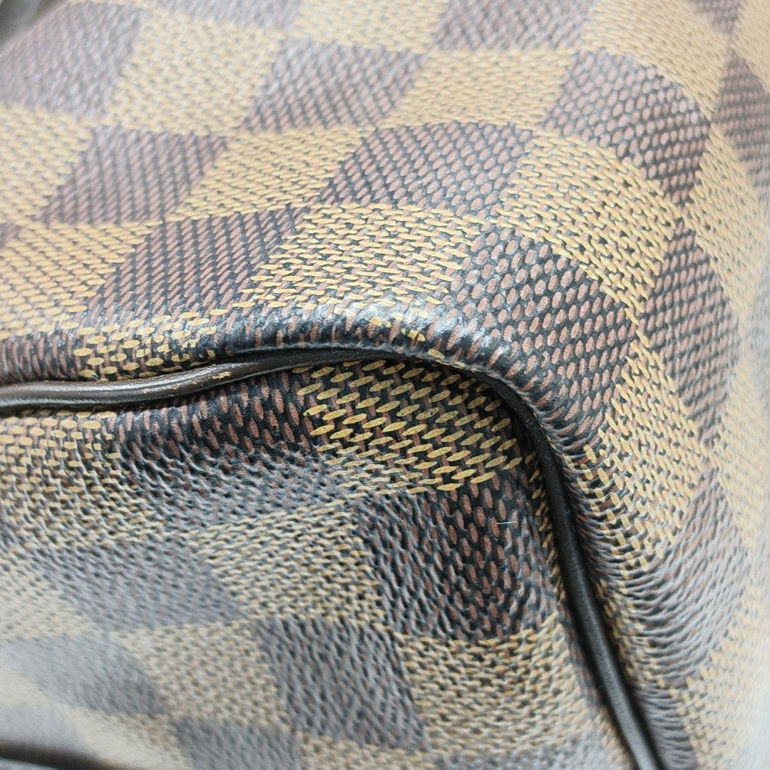 SPEEDY 25 Damier Ebene Coated Canvas Brown