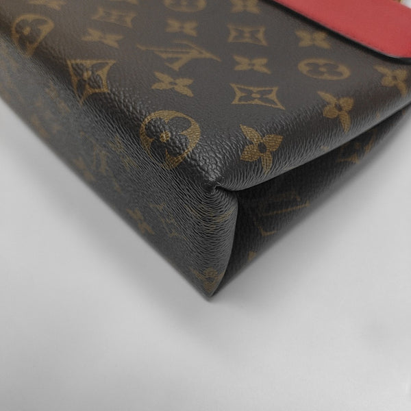 LOCKY BB Monogram Coated Canvas Red