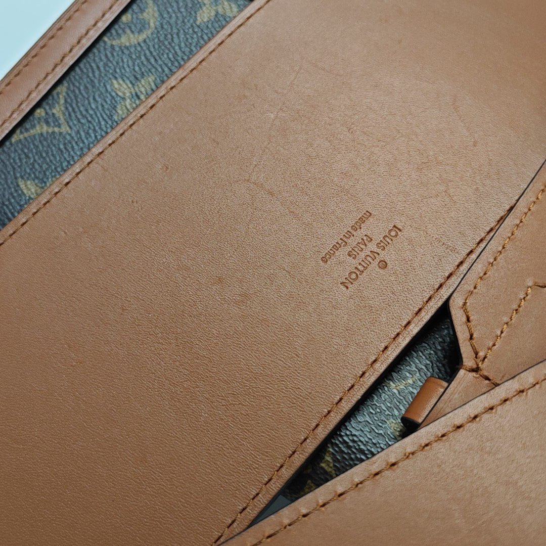 DAUPHINE Monogram Coated Canvas Brown