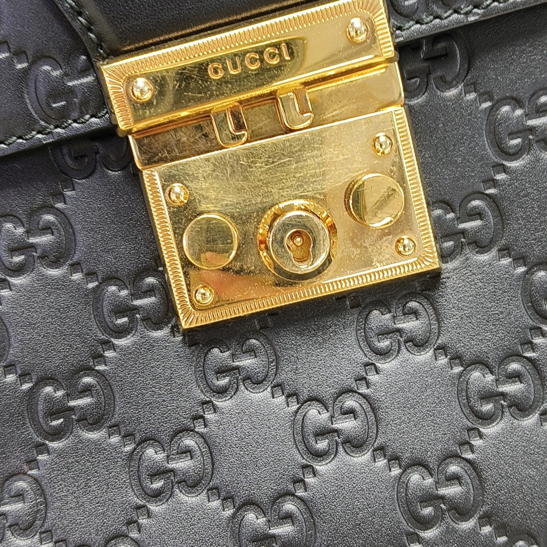 Padlock Mini Monogram Calfskin Black
