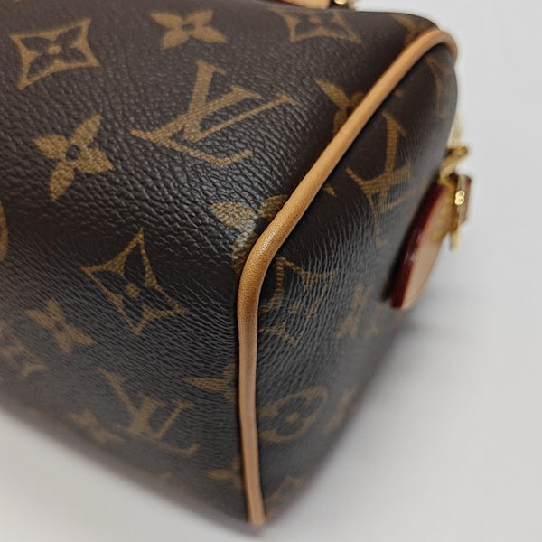 SPEEDY 20 Monogram Coated Canvas Brown