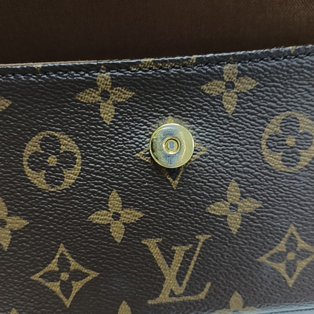 IVY Monogram Coated Canvas Brown