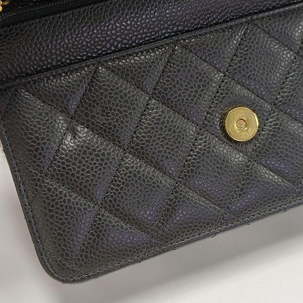 WOC Quilted Calfskin Black