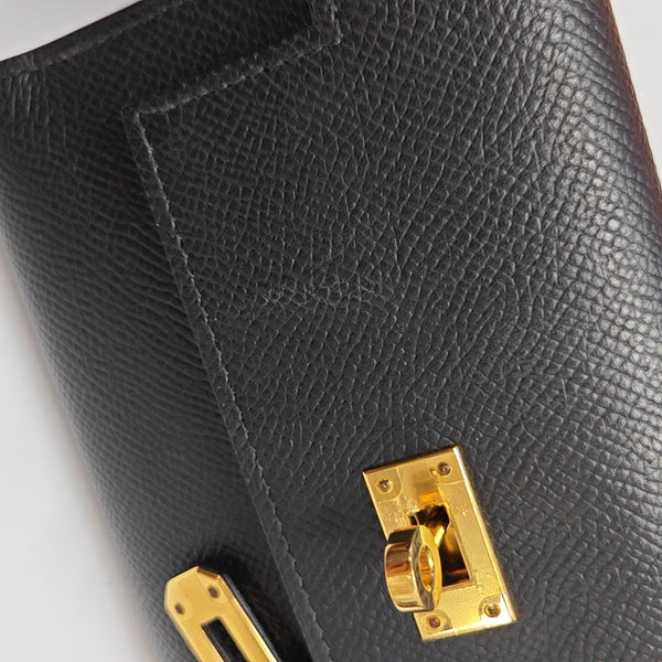 Kelly Epsom Black Wallet