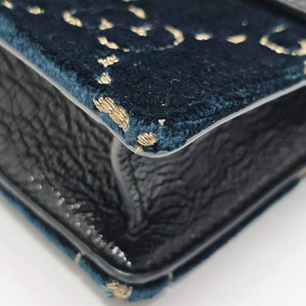 Dionysus Super Mini Monogram Velvet Green