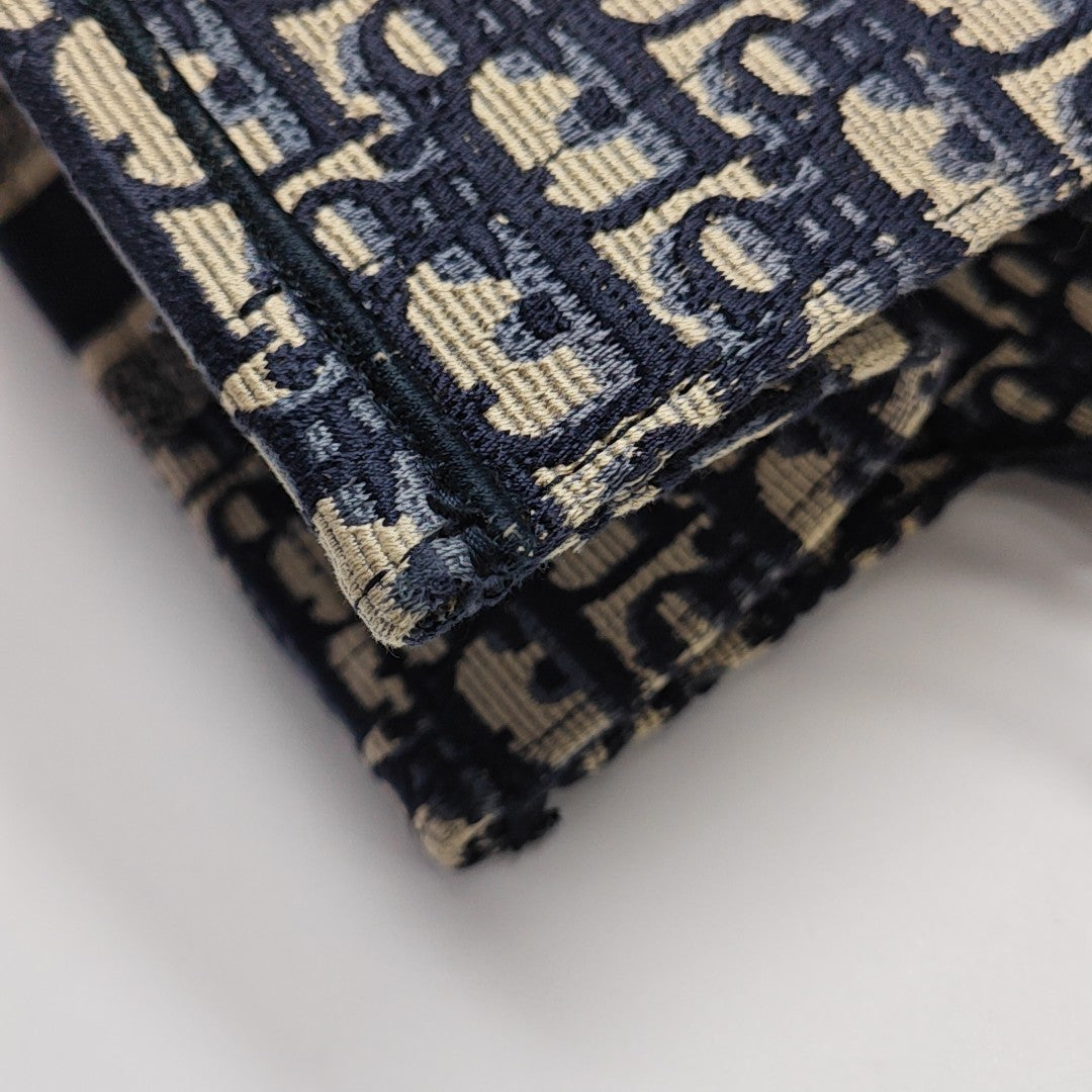 Book Tote Medium Oblique Canvas Blue