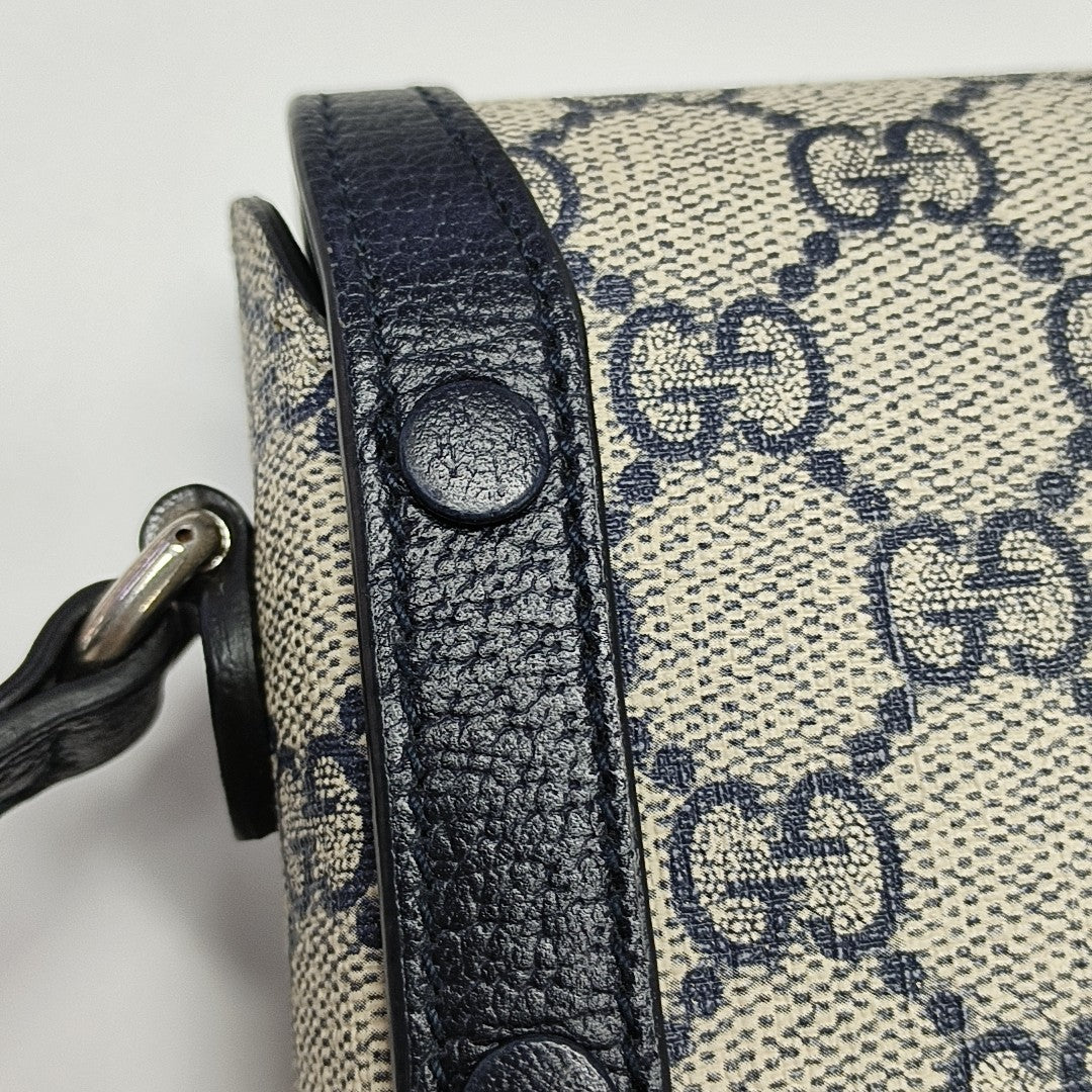 Horsebit 1955 Mini Monogram Coated Canvas Beige