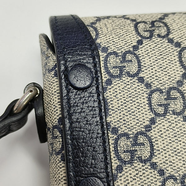 Horsebit 1955 Mini Monogram Coated Canvas Beige